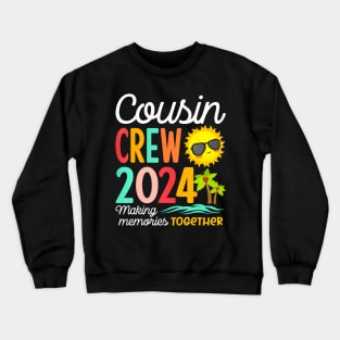 Cousin Crew 2024 Summer Vacation Beach Family Trip Crewneck Sweatshirt